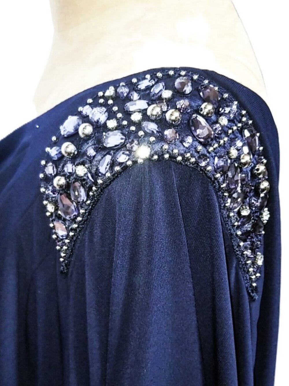 R & M RICHARDS One-Shoulder Embellished Dress. Plus Size 18W - Picture 5 of 9